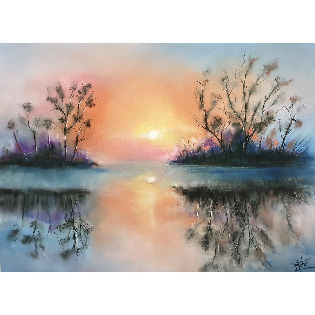 &quot;Brume matinale&quot; (pastel sec)