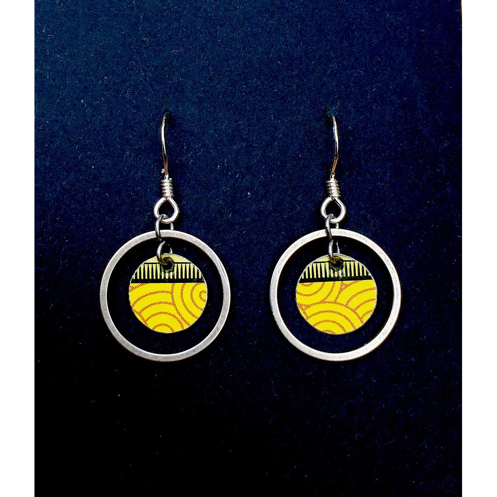 Boucles d'oreilles écologiques « clou argent »