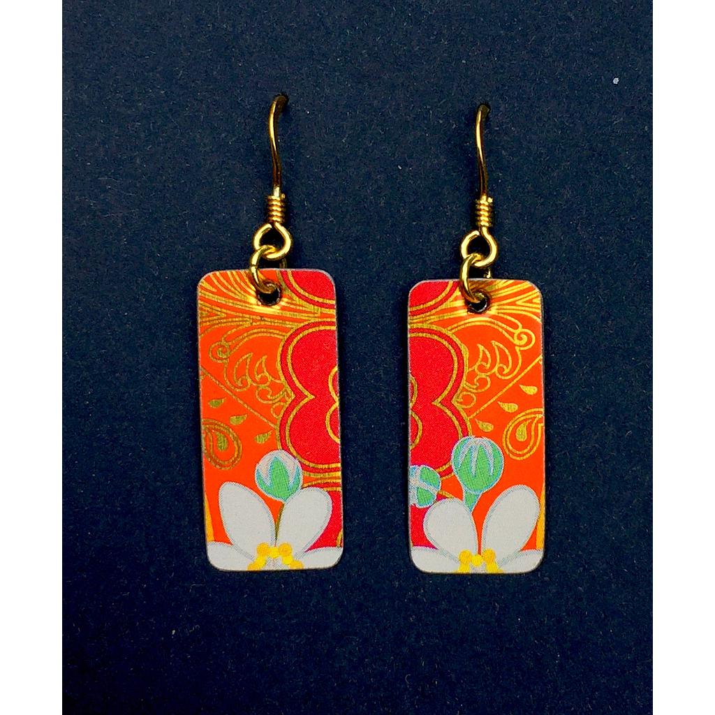 Boucles d'oreilles écologiques &quot;Jasmine&quot; 