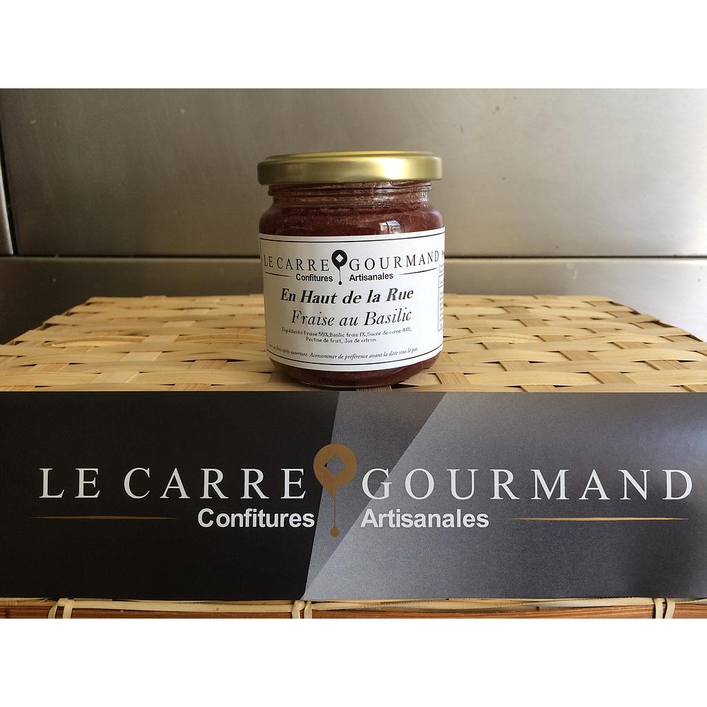 Confiture Fraises au Basilic