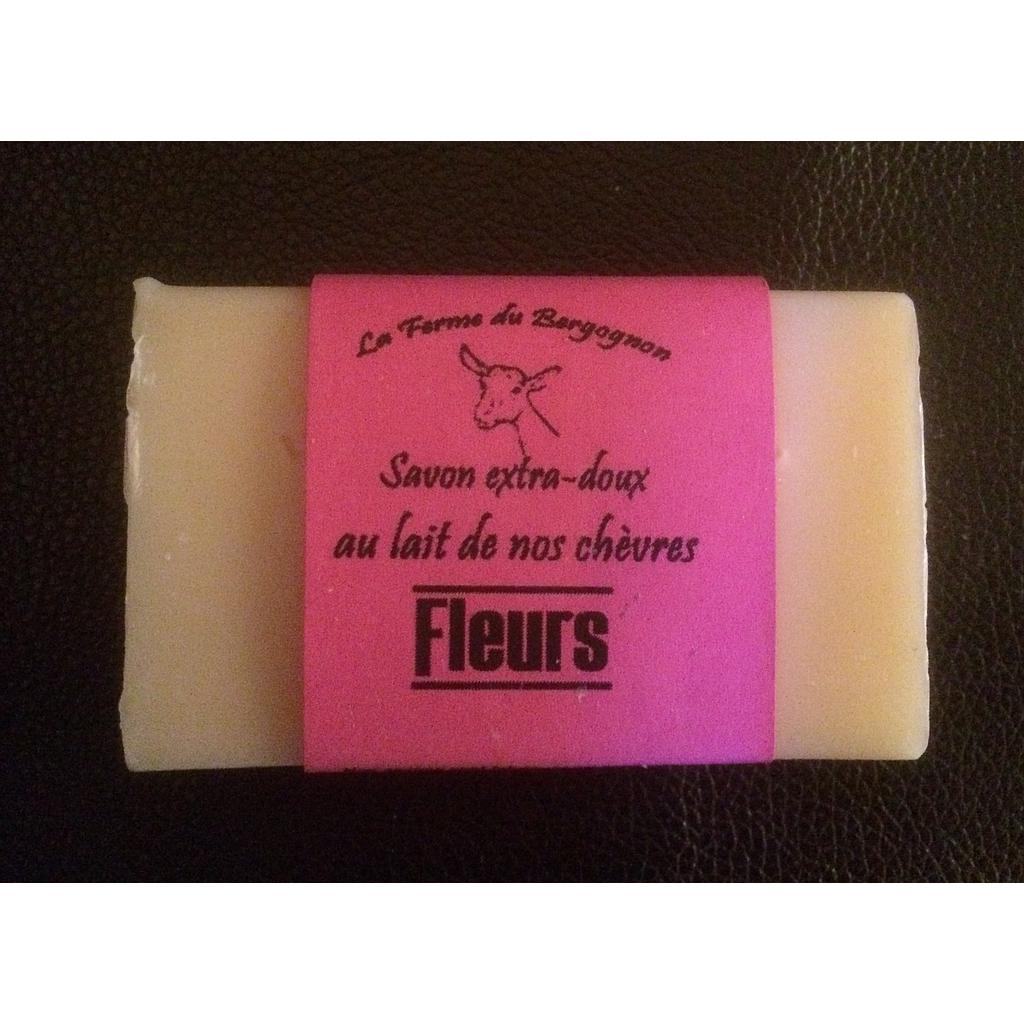 Savon Fleurs, au lait de nos chèvres