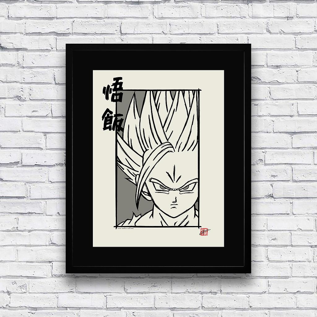 Illustration &quot;Gohan&quot; 30x40 cm