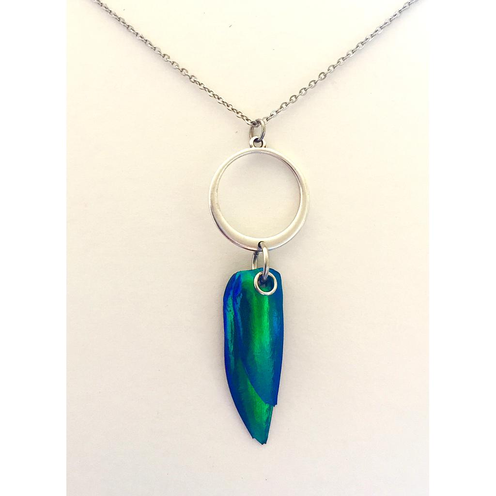 Collier élytres, cercle &quot;lune&quot;