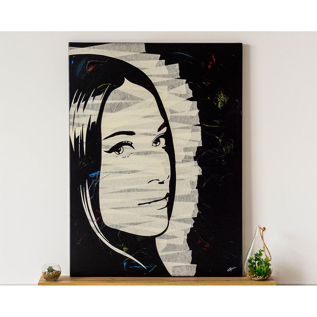 Tableau &quot;Kat's eyes&quot; 60x81 cm