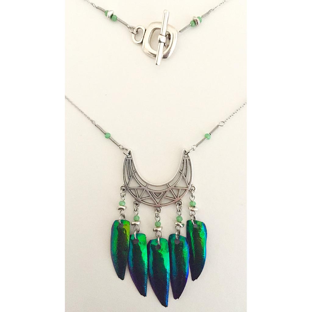 Collier géométrique élytres