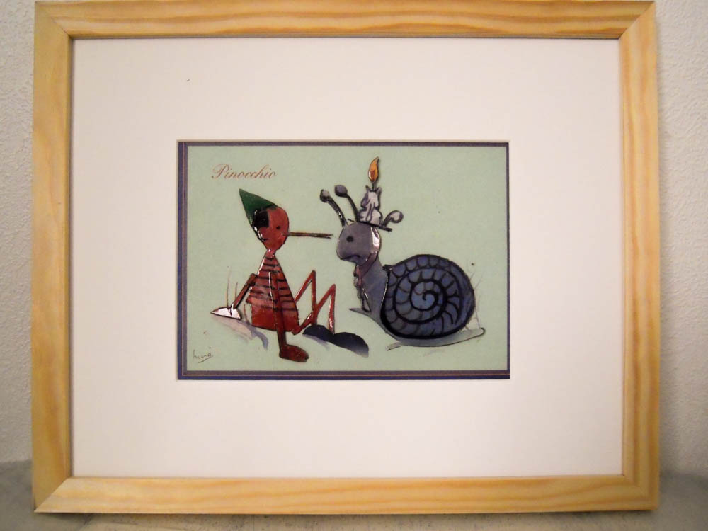 PINOCCHIO ET ESCARGOT 24 x 30 cm