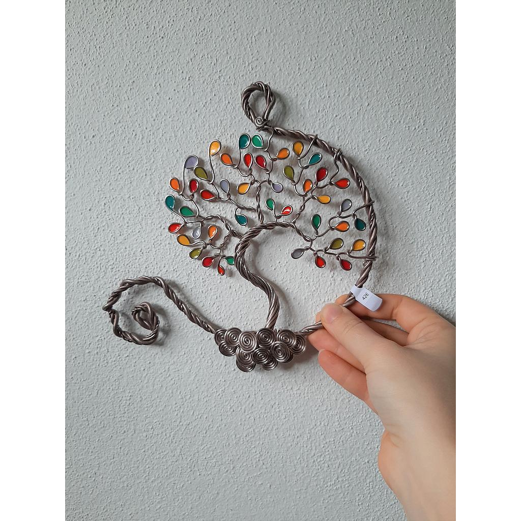Arbre de Vie Ø20cm - Ouvert, marron, début d'automne