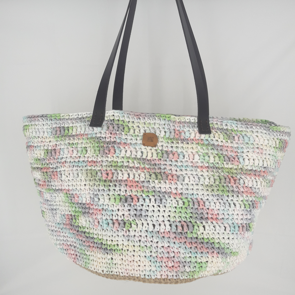 Sac Panier Ethno Pastel