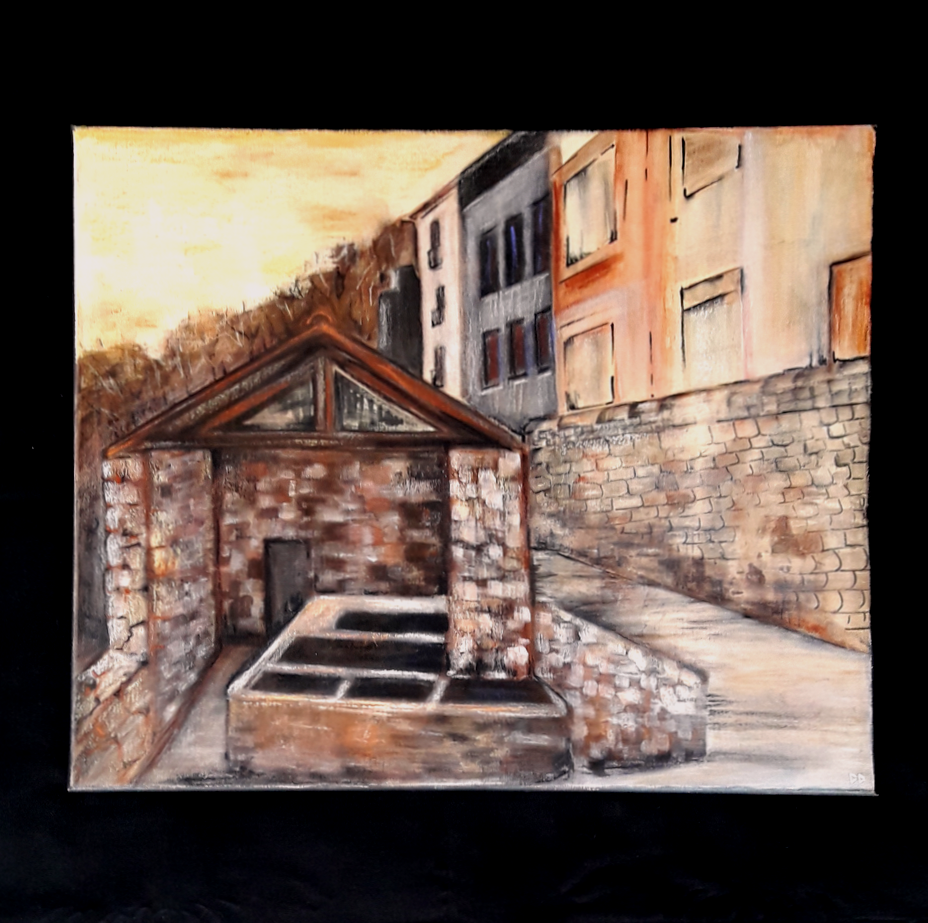 Tableau &quot;Lavoir&quot; 65x54 cm