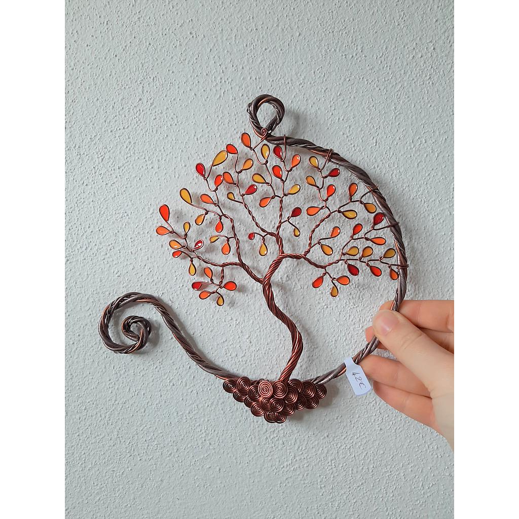 Arbre de vie 15cm cuivré Automne