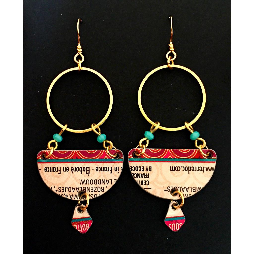 Boucles d'oreilles écologiques &quot;India&quot;