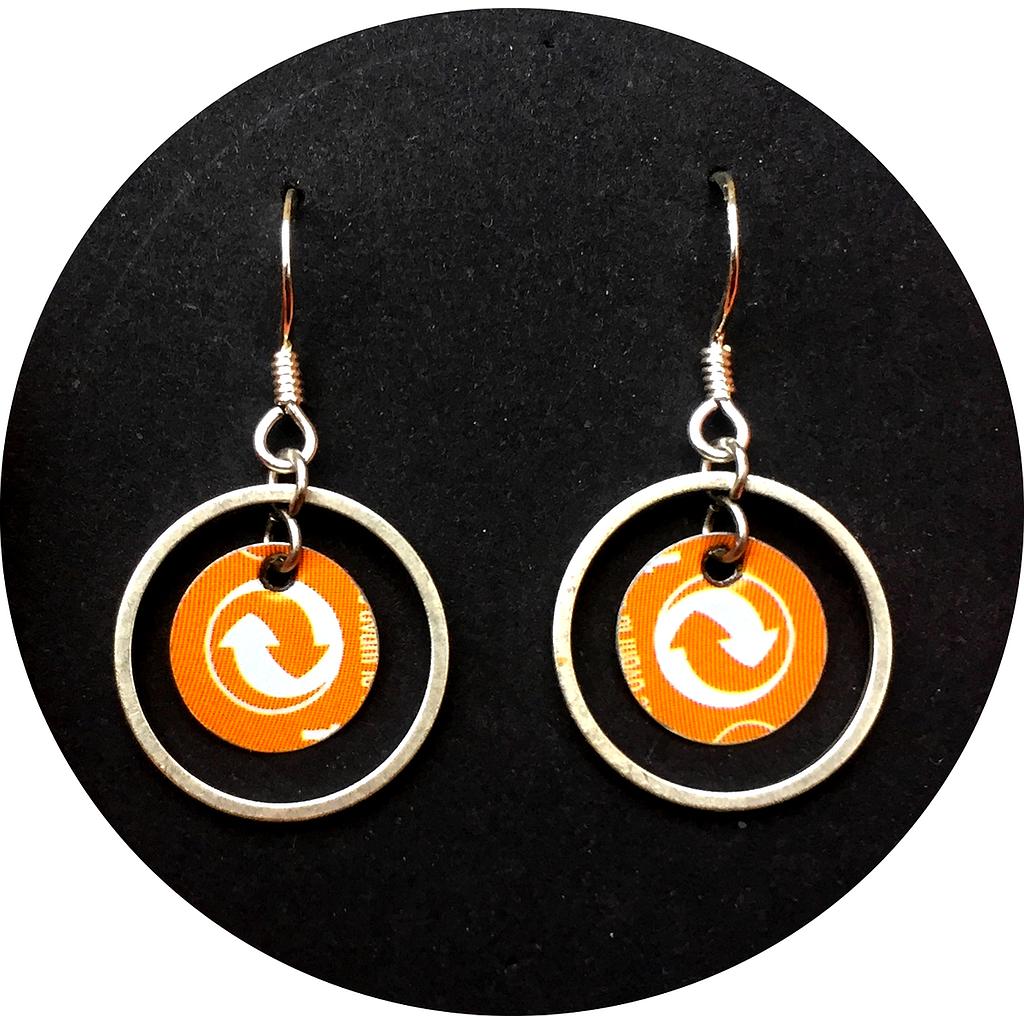 Boucles d'oreilles écologiques &quot;Recyclage&quot;