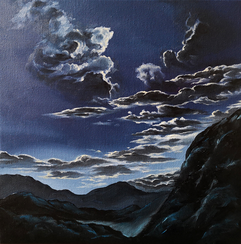 FULL MOON SKY 30x30