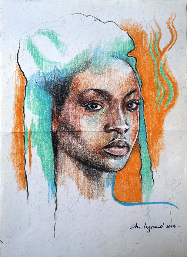 BLACK GIRL2  19x28