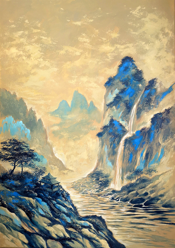 ZEN OLD TEMPLE 50x70