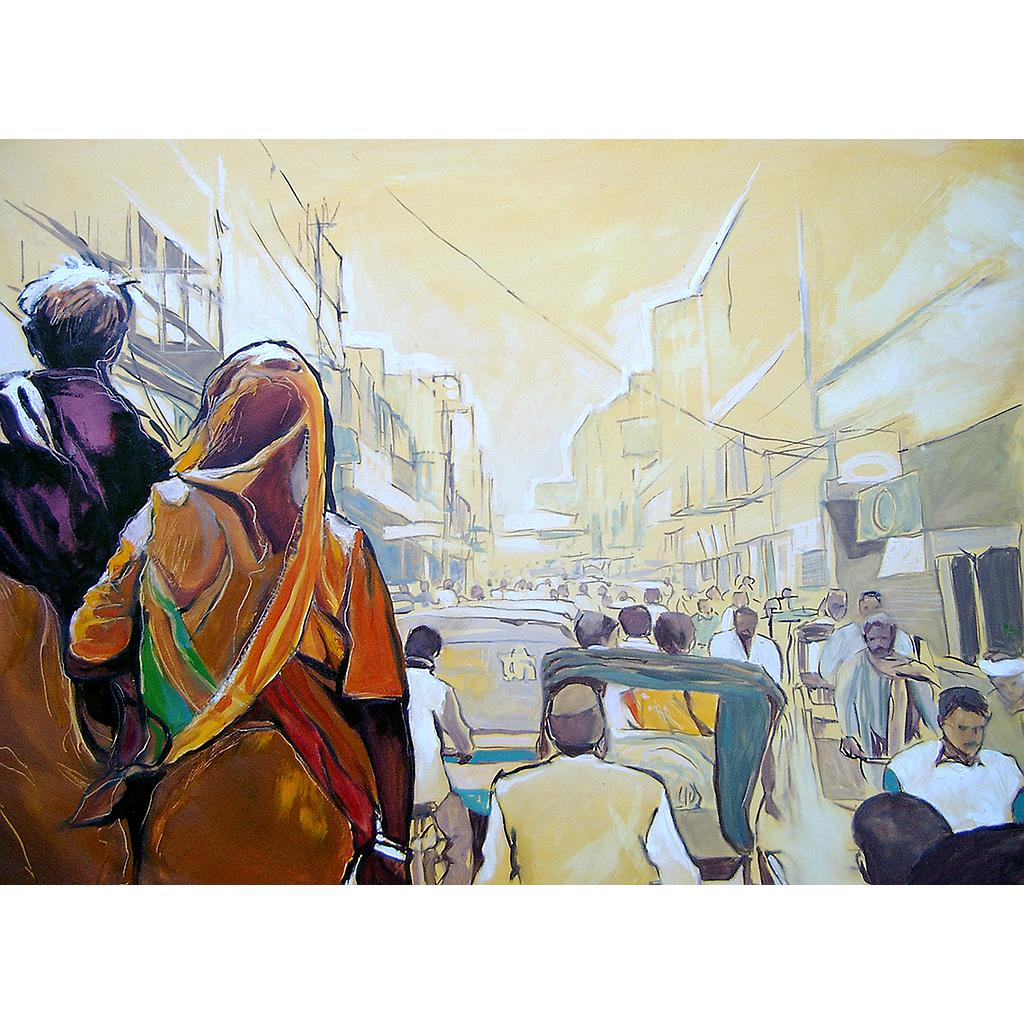 COUPLE JAUNE 100x73