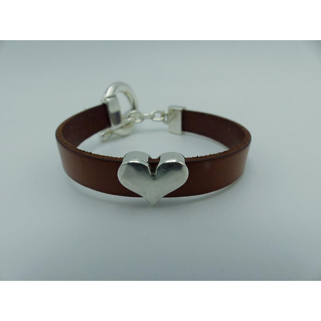 BRACELET SIMPLE MARRON COEUR TOOGLE