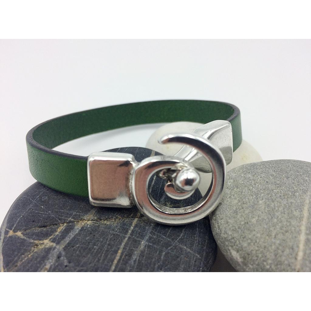 BRACELET SIMPLE VERT SPIRALE