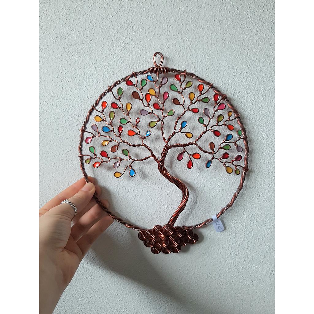 Arbre de Vie fermé 20 cm - Cuivré - Multicolore