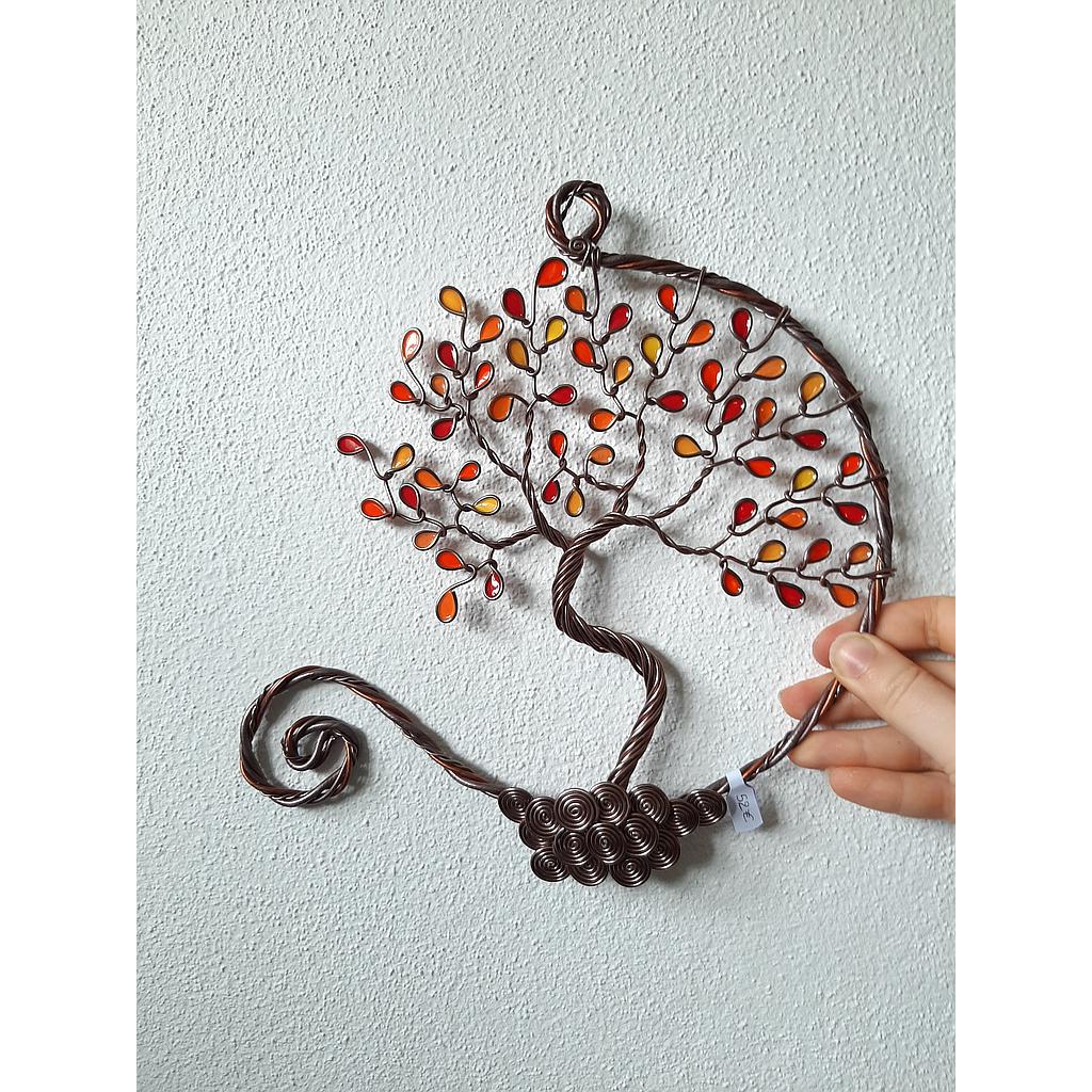 Arbre de Vie ouvert 20 cm - Marron - Automne