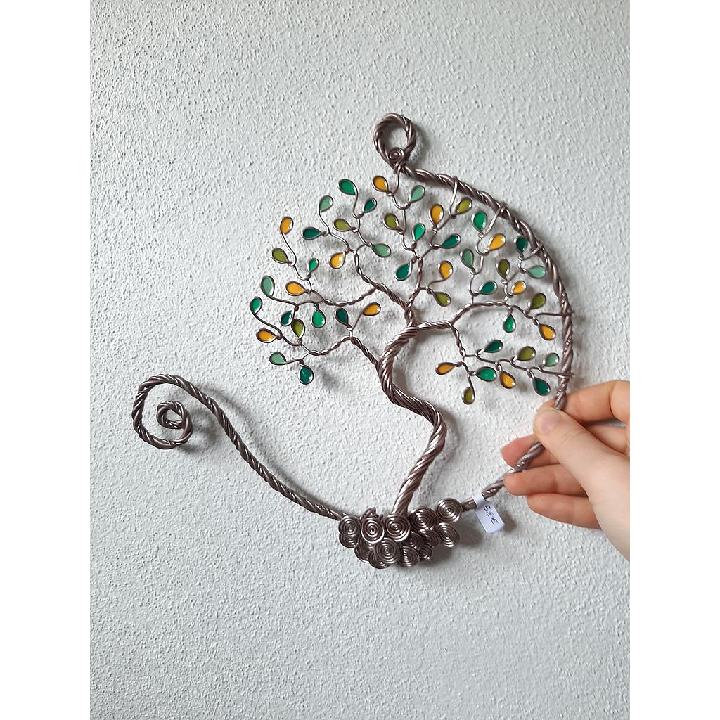 Arbre de Vie ouvert 20 cm - Marron - Olivier