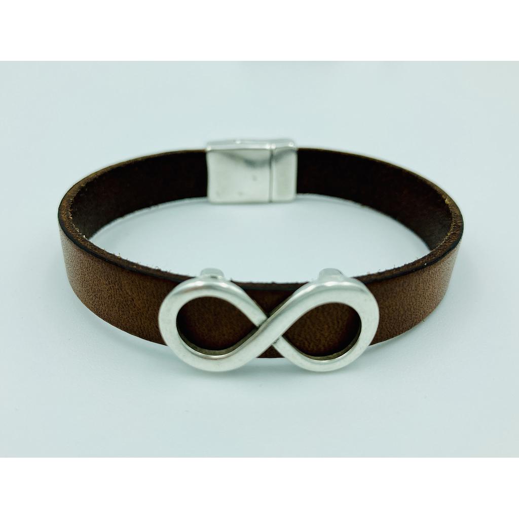 BRACELET MARRON INFINI  MAGNETIQUE.