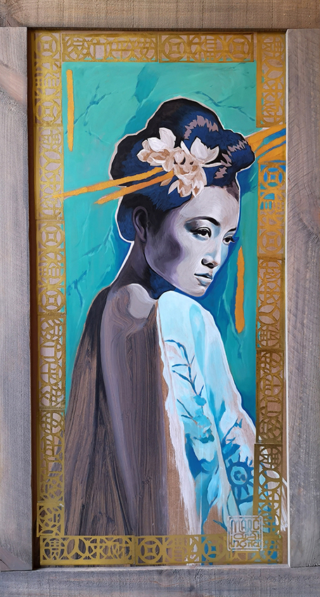 JAP WOMAN  68x127cm