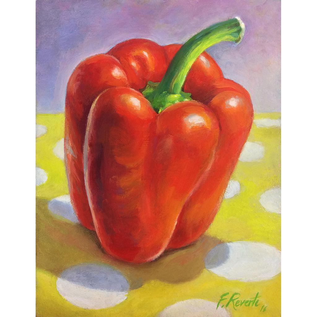 Poivron Rouge 14x18 cm