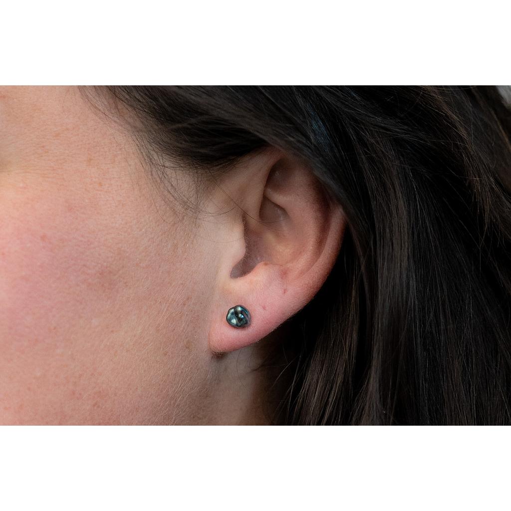 Boucles d'oreilles &quot;Grain de sel&quot; 
